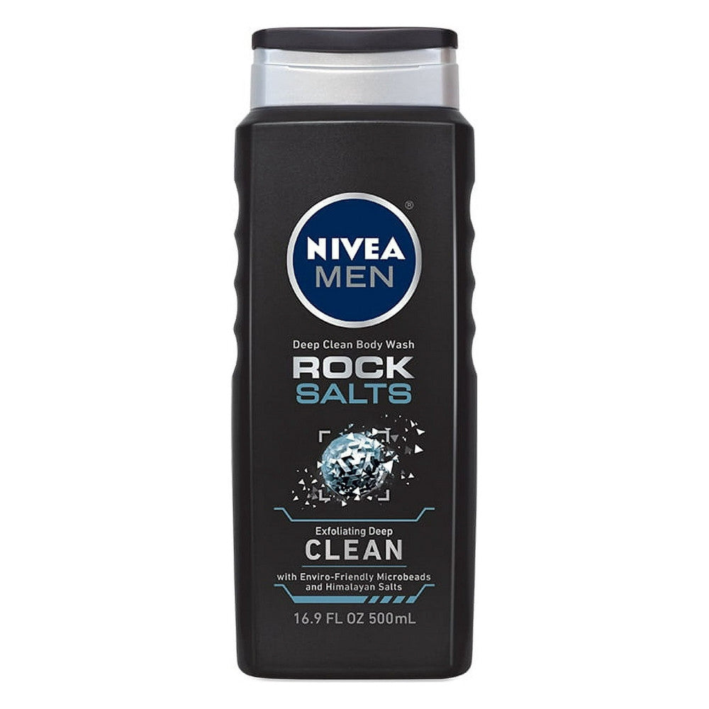 Nivea Men Deep Clean Body Wash Rock Salts, Clean, 16.9 Oz